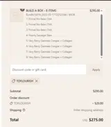 TOFLOURISH coupon verification screenshot