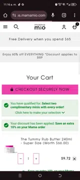 Save10 coupon verification screenshot