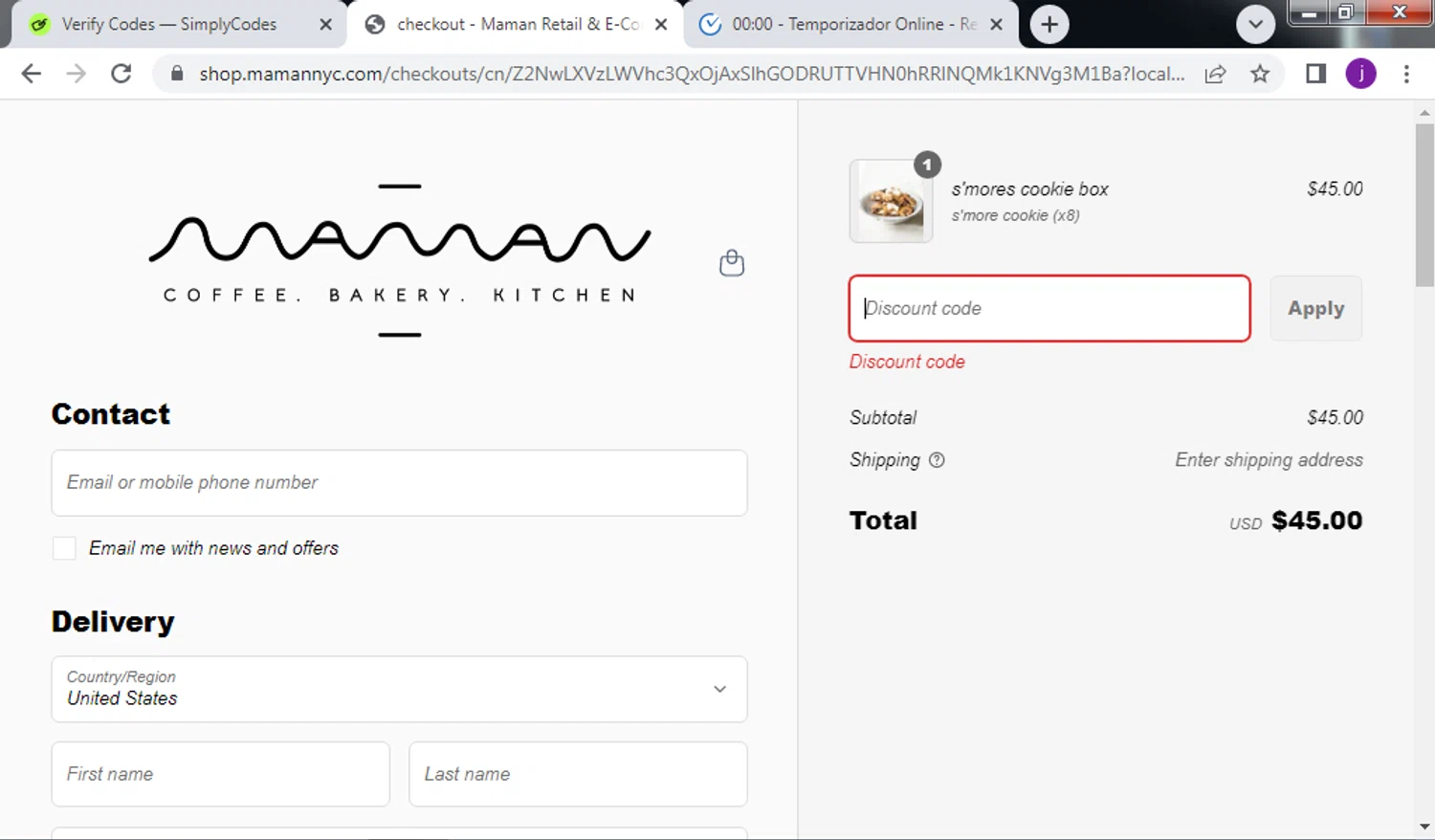 Maman promo code screenshot showing code JUSTFORYOU applied at Maman checkout page. Uploaded by SimplyCodes community member QuestScholar4095 on Jun 11, 2025