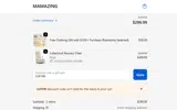 MAMAZING coupon verification screenshot