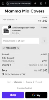 FEDORKO50 coupon verification screenshot