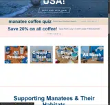 Manatee Gourmet Coffee coupon verification screenshot