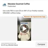Manatee Gourmet Coffee coupon verification screenshot