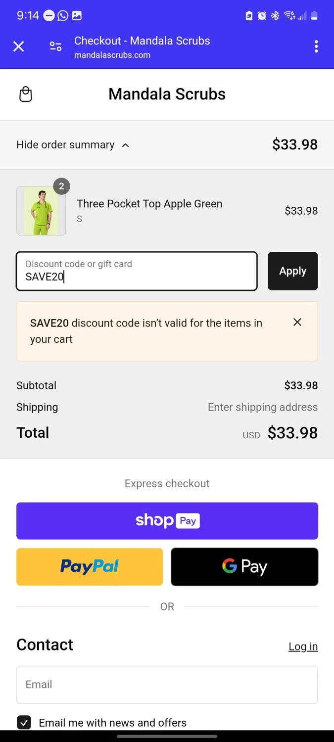 Mandala Scrubs Discount Codes 20 Off September 2024