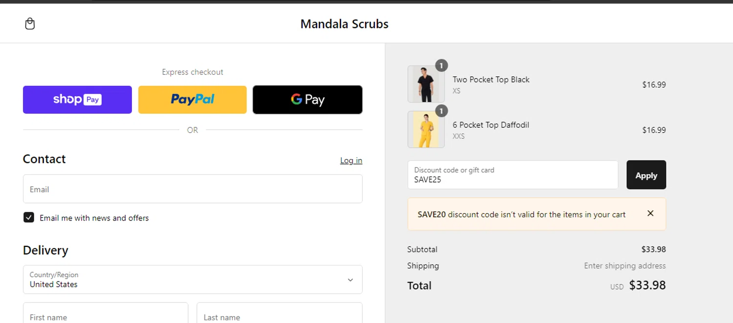 Mandala Scrubs Discount Codes 20 Off September 2024