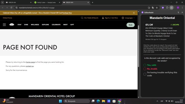 Mandarin Oriental checkout page showing Mandarin Oriental promo code box | Screenshot taken by SimplyCodes community member on Jun 6, 2025