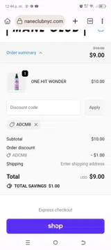 ADCM8 coupon verification screenshot