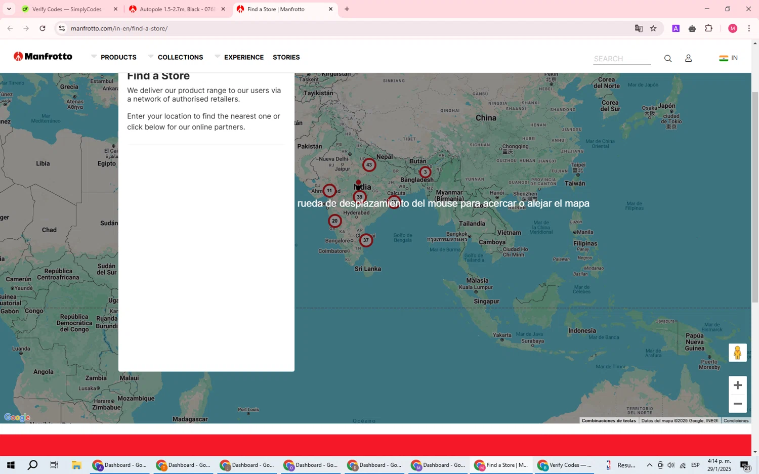 Manfrotto promo code screenshot showing code MANSHOP10 applied at Manfrotto checkout page. Uploaded by SimplyCodes community member DealWizard5321 on Jan 29, 2025