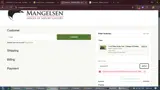Mangelsen coupon verification screenshot