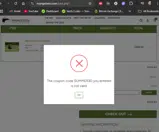 Mangelsen coupon verification screenshot