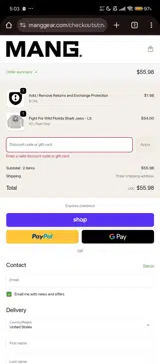 HOWDYMANG coupon verification screenshot