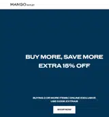 Mango Outlet coupon verification screenshot