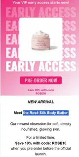 ROSE10 coupon verification screenshot