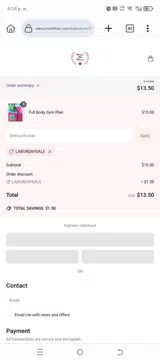 LABORDAYSALE coupon verification screenshot