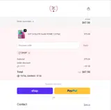 SHOP coupon verification screenshot