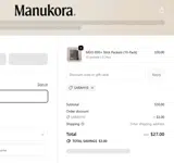 SARAH10 coupon verification screenshot