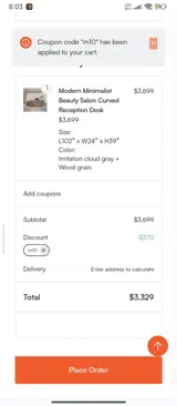 Maoters coupon verification screenshot