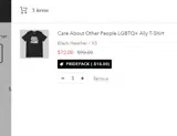 PRIDEPACK coupon verification screenshot