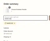 MARCH20 coupon verification screenshot
