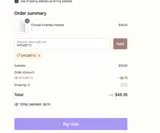 MYCART15 coupon verification screenshot