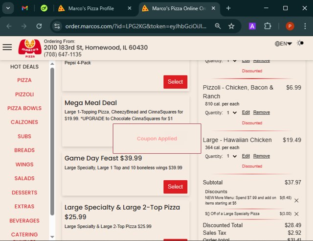 Marco's Pizza Coupon Codes (7 Verified) - $5 Off May 2025
