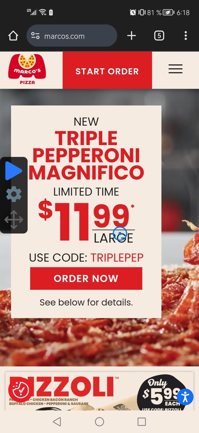 Marco's Pizza Coupons - $6 Off | December 2024