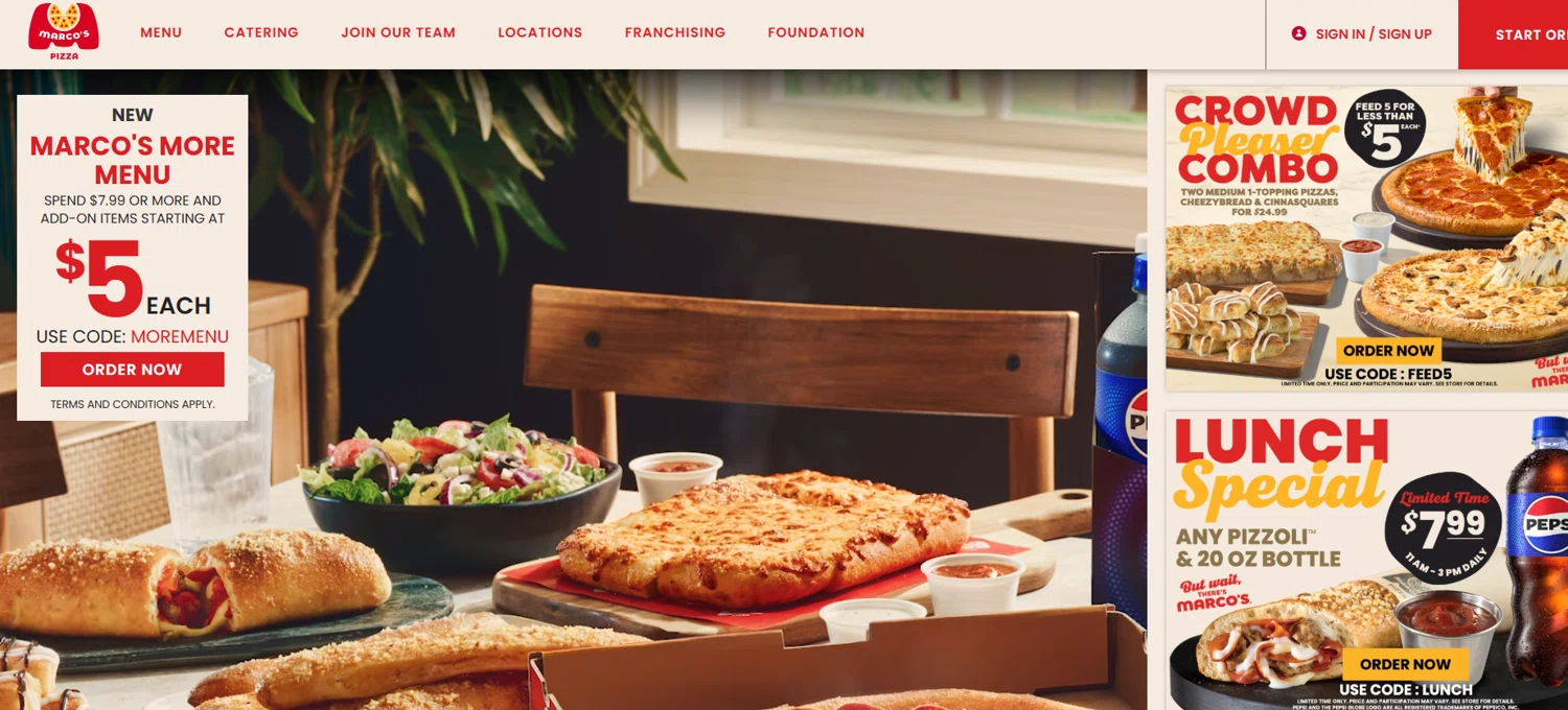 Marco's Pizza Coupon Codes (5 Verified) - w/Code Apr 2025