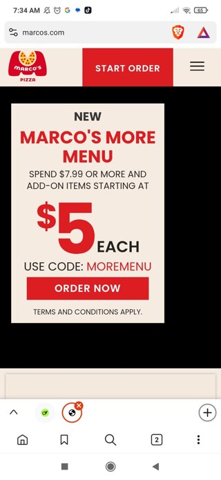 Marco's Pizza Coupon Codes (6 Verified) - 50% Off Apr 2025
