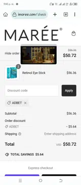 ADBET coupon verification screenshot