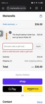BLOODMOON coupon verification screenshot