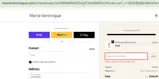 Marie Veronique coupon verification screenshot