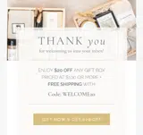 WELCOME20 coupon verification screenshot