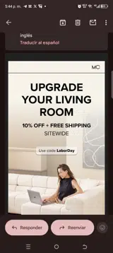 Laborday coupon verification screenshot