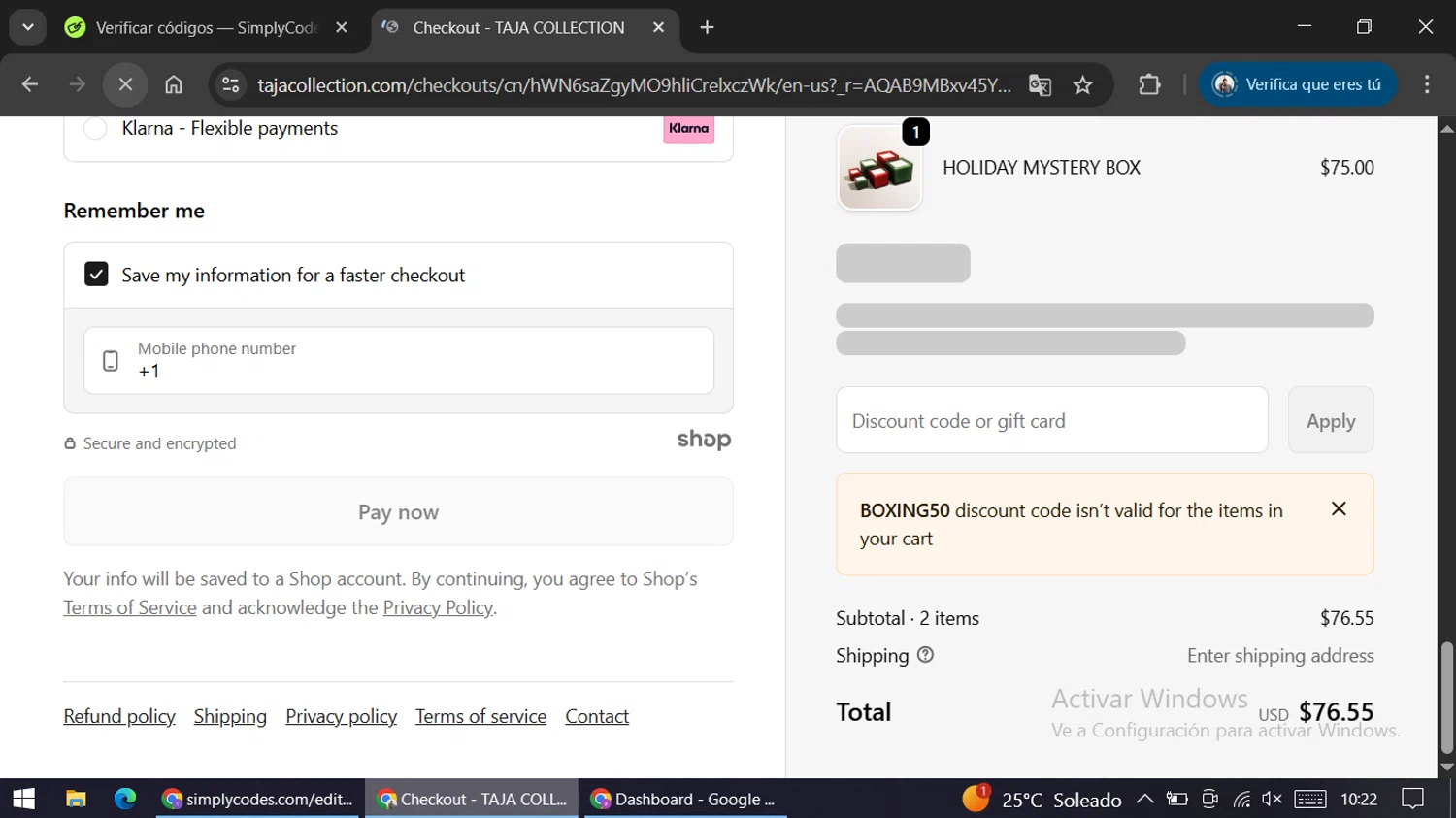 Mariposa promo code screenshot showing code 40%OFF applied at Mariposa checkout page. Uploaded by SimplyCodes community member AGP44456545 on Dec 26, 2025