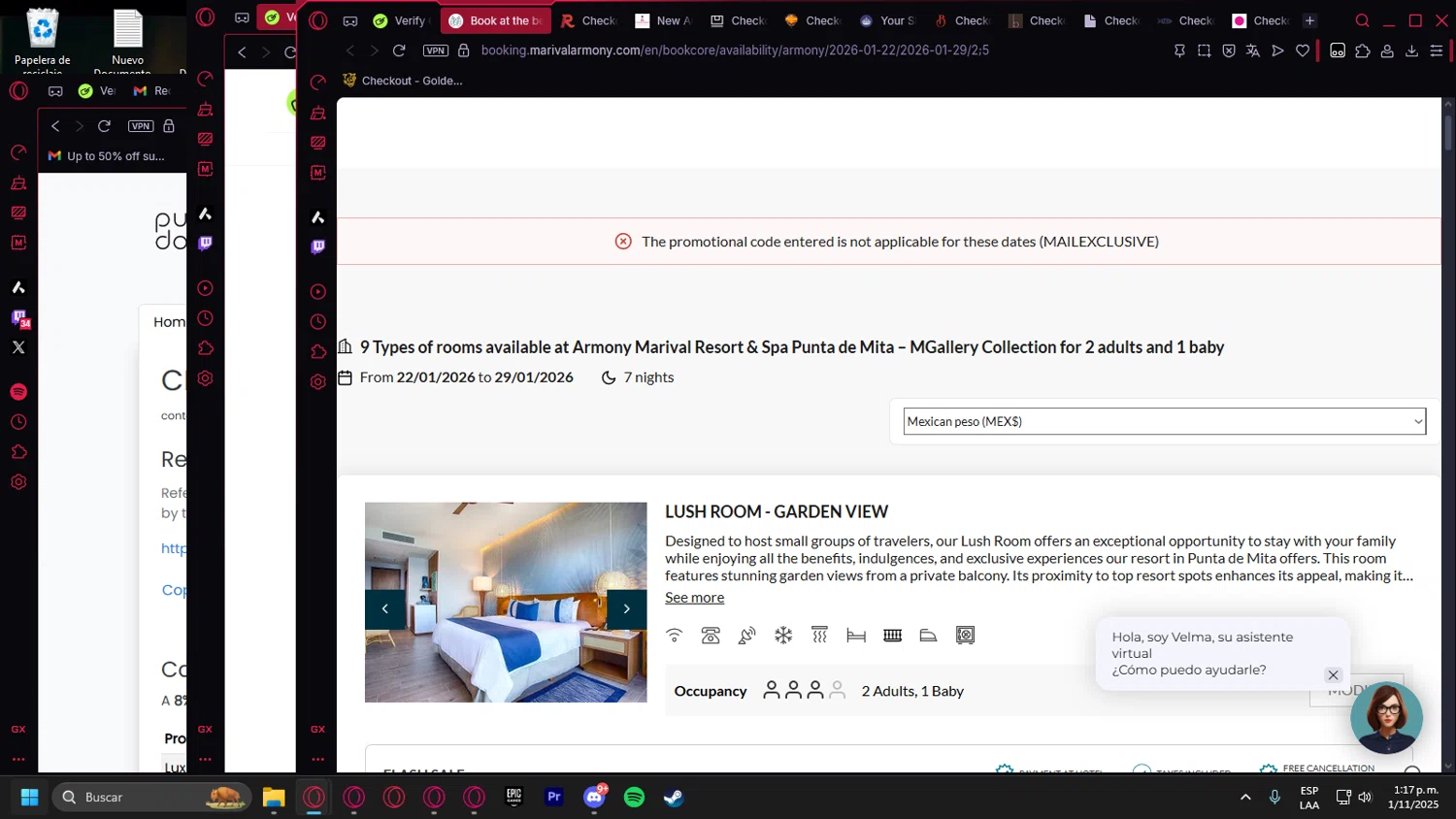 Marival promo code screenshot showing code MAILEXCLUSIVE applied at Marival checkout page. Uploaded by SimplyCodes community member Billyyou on Nov 1, 2025