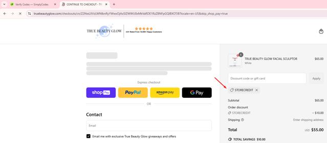 Mark's checkout page showing Mark's promo code box | Screenshot taken by SimplyCodes community member on May 22, 2025