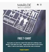 Marloe Watch Co. coupon verification screenshot