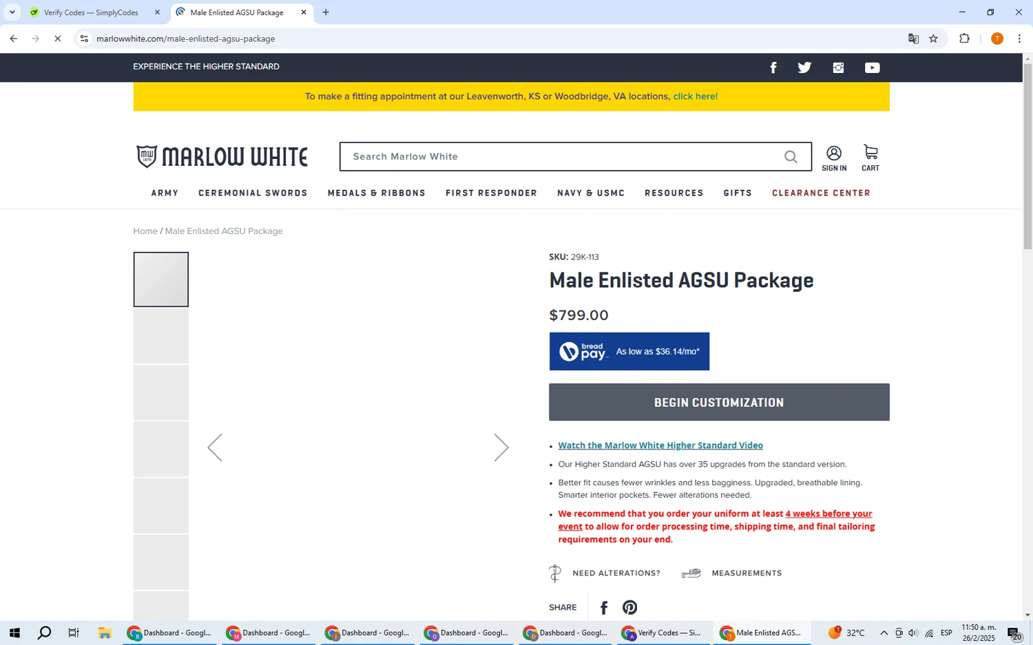 Marlow White Uniforms promo code screenshot showing code EXTRA10 applied at Marlow White Uniforms checkout page. Uploaded by SimplyCodes community member EpicHero3141 on Feb 26, 2025