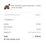TRYIT10 coupon verification screenshot