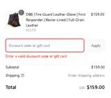 TryMitten25 coupon verification screenshot