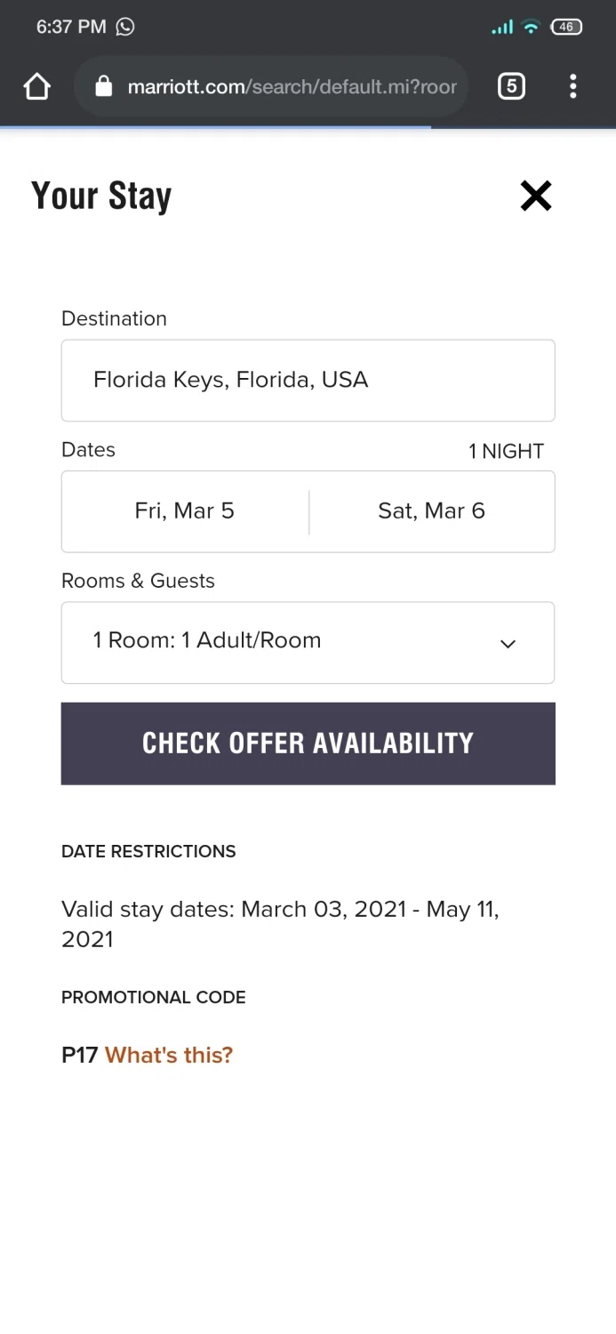 travel agent discount code for marriott
