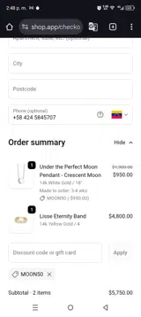 Marrow Fine coupon verification screenshot