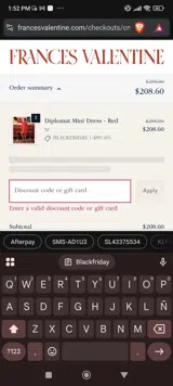 Marrow Fine coupon verification screenshot