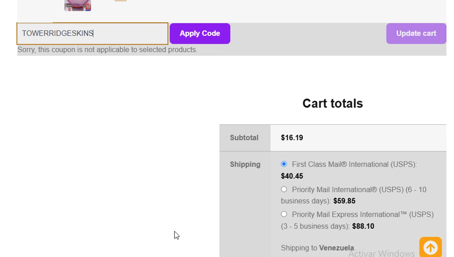 Marshall Street Disc Golf checkout page showing Marshall Street Disc Golf promo code box | Screenshot taken by SimplyCodes community member on Apr 4, 2025