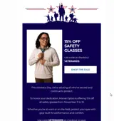 veterans15 coupon verification screenshot