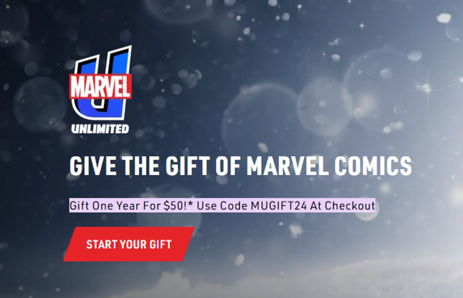 Verification screenshot for For Only $50 Select Items (members Only) at Marvel Unlimited - 27d ago