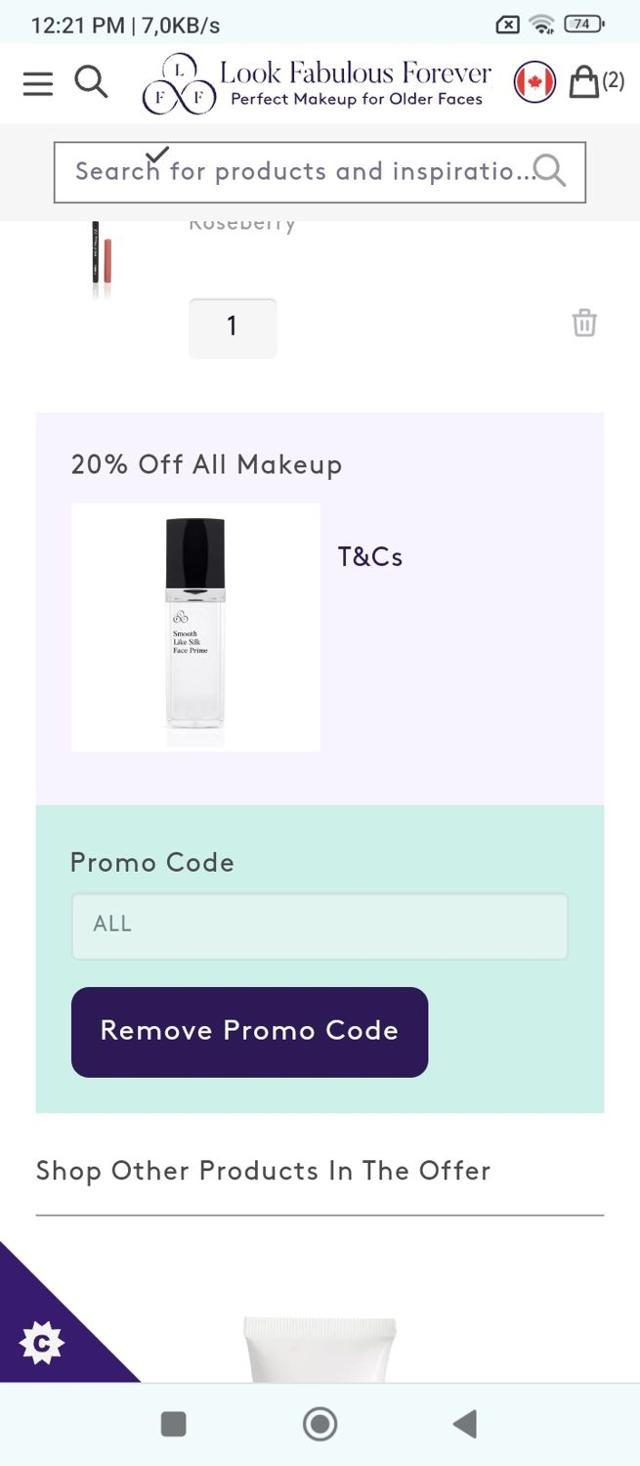 Mary Kay checkout page showing Mary Kay promo code box | Screenshot taken by SimplyCodes community member on May 27, 2024