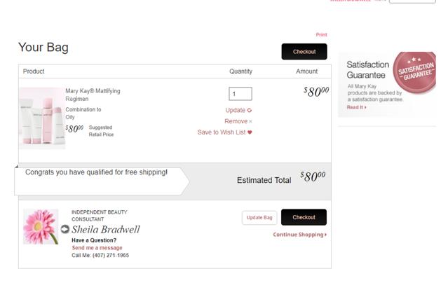 Mary Kay checkout page showing Mary Kay promo code box | Screenshot taken by SimplyCodes community member on Jul 16, 2024