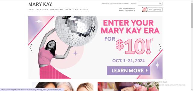 Mary Kay checkout page showing Mary Kay promo code box | Screenshot taken by SimplyCodes community member on Oct 8, 2024