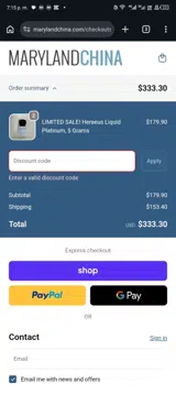 SPRING10 coupon verification screenshot